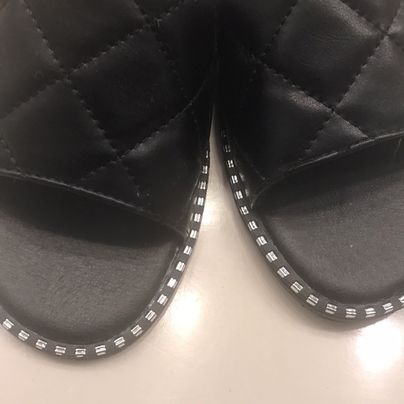 Top Moda black bling slip ons - Picture 4 of 4